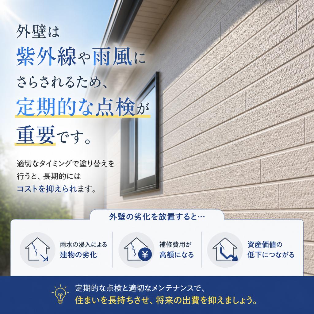 費用を抑えるための塗り替えタイミング